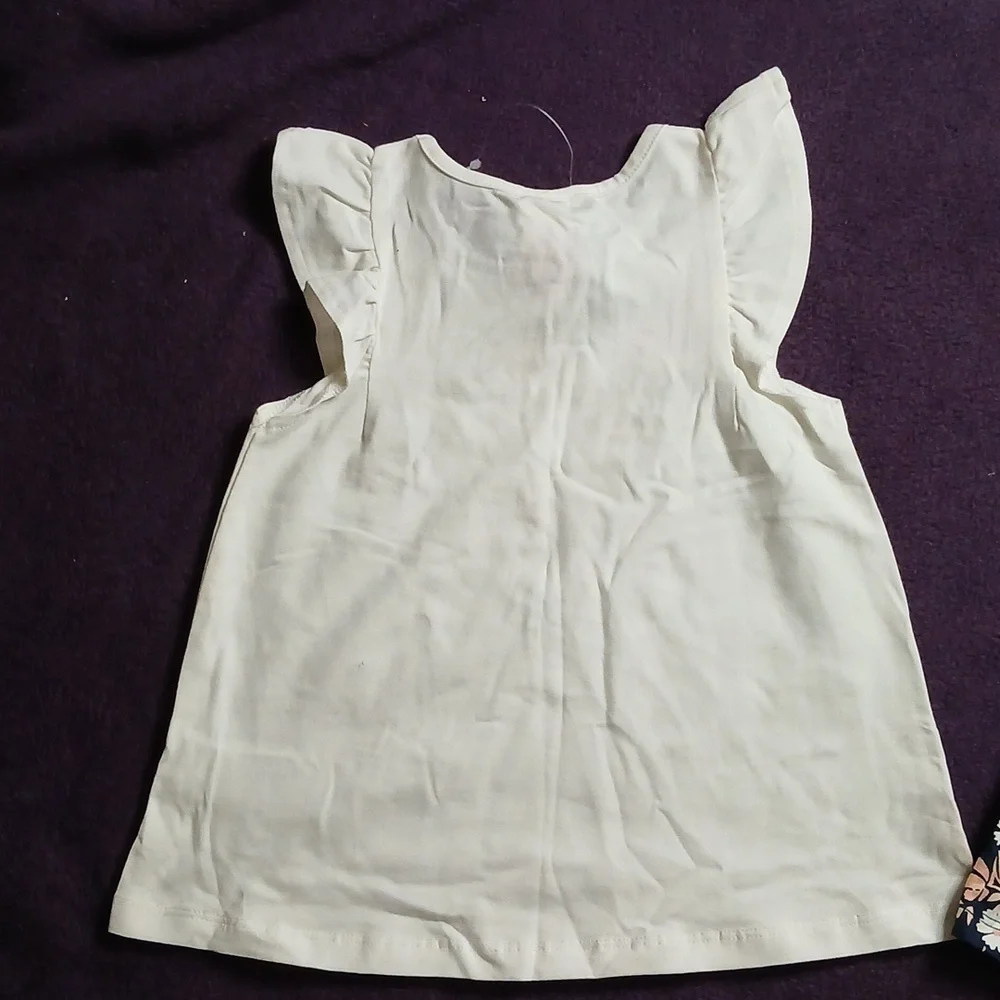 Maggie & Zoe Mix and Match‎ 4 Piece Set Baby Girl tops and Bike shorts|Size: 24M
